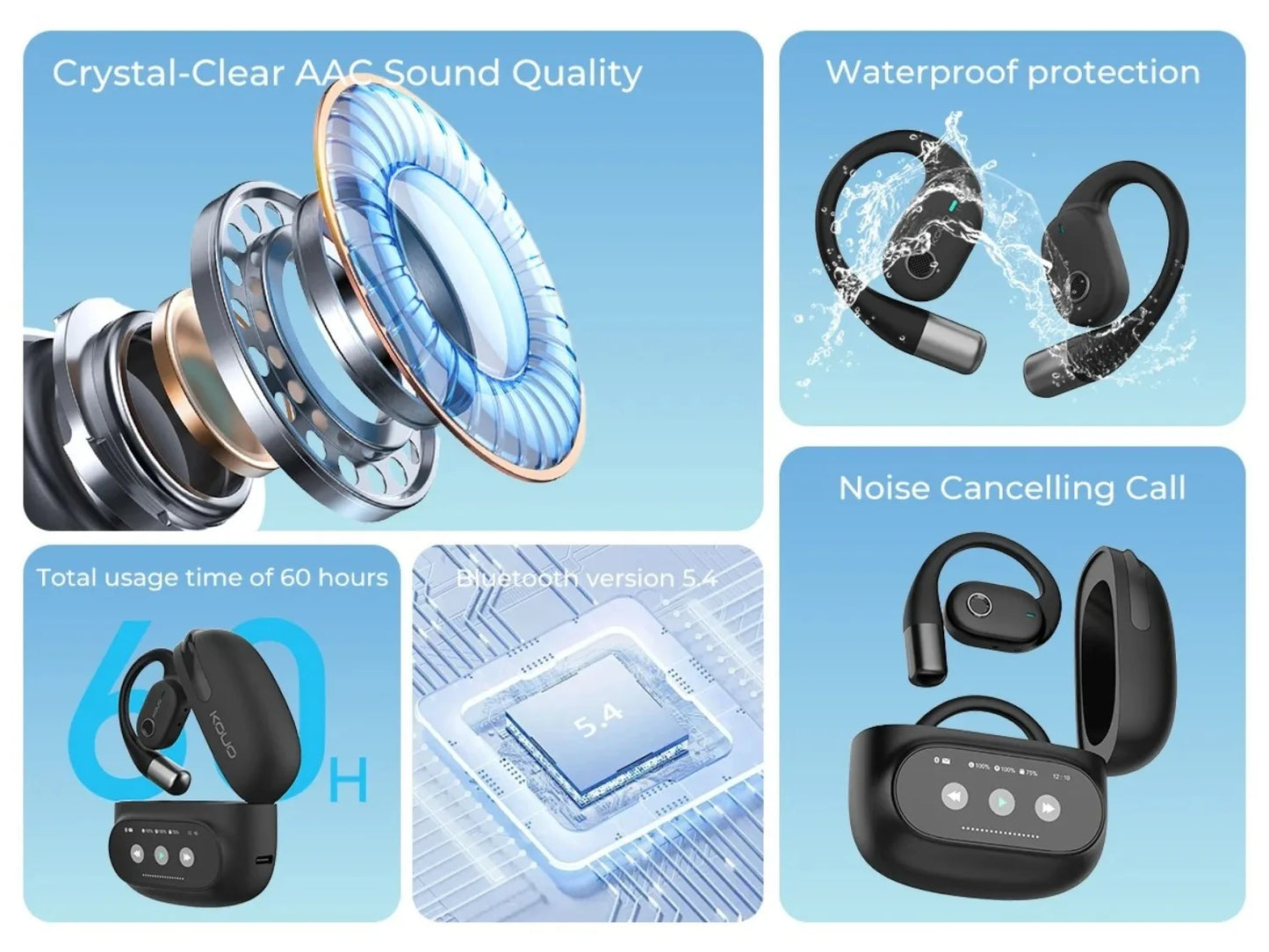 Translation Earphones 164 Languages Instant Voice Real Time Translators Wireless Bluetooth Headphones HiFi Earbuds