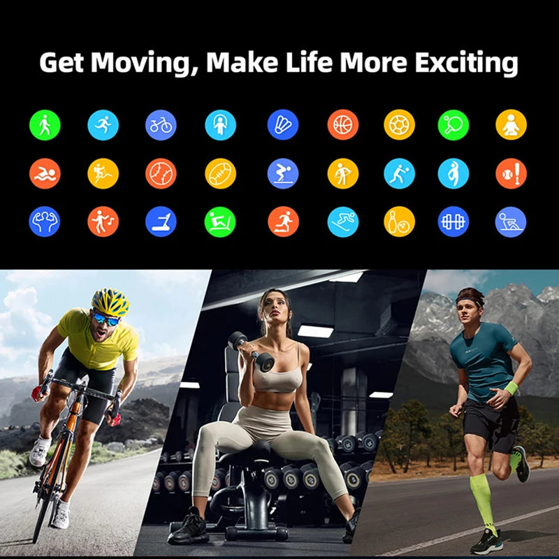 Xiaomi New Ultra Thin Smart Watch Men 1.96" AMOLED 360*360 HD Pixel Display always Show Time Call Reminder Smartwatch Ladies