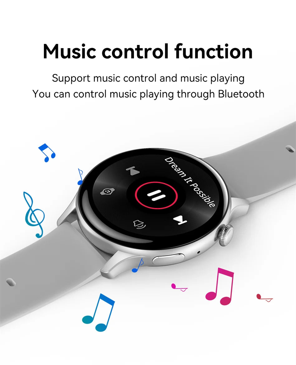 2024 True AMOLED Smart Watch Ladies Screen always Show Time 466*466 HD Health Tracker Voice Calling Smartwatch Women For Xiaomi