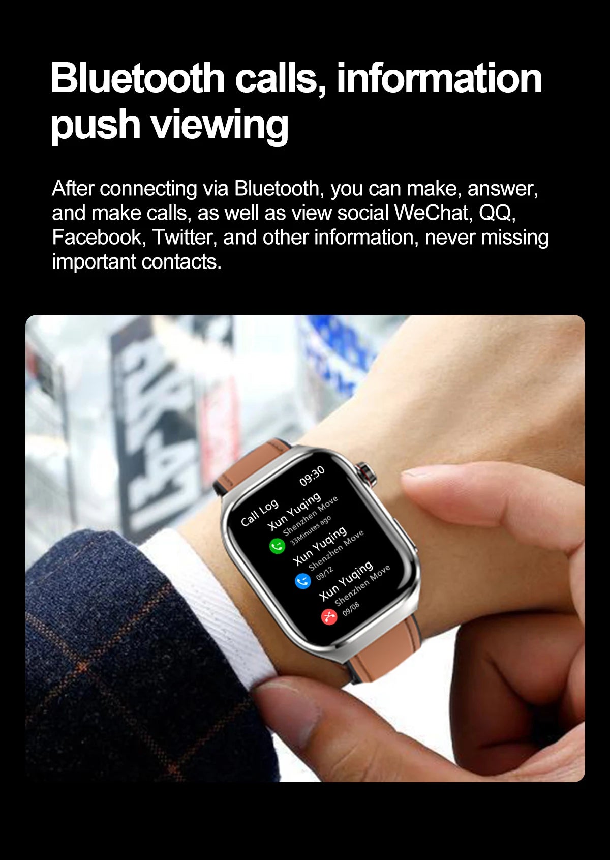 2025 New Three Highs Blood Pressure Smartwatch ECG Uric Acid Heart Rate Clock Body Analysis Health Monitoring Watches