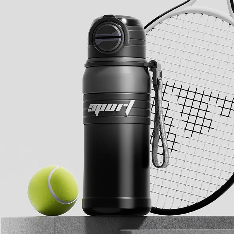 680ml Double Stainless Steel Sport Vacuum Flask With Straw Coffee Tea Thermos Mug Gym Fitness Thermal Bottle Travel Tumbler