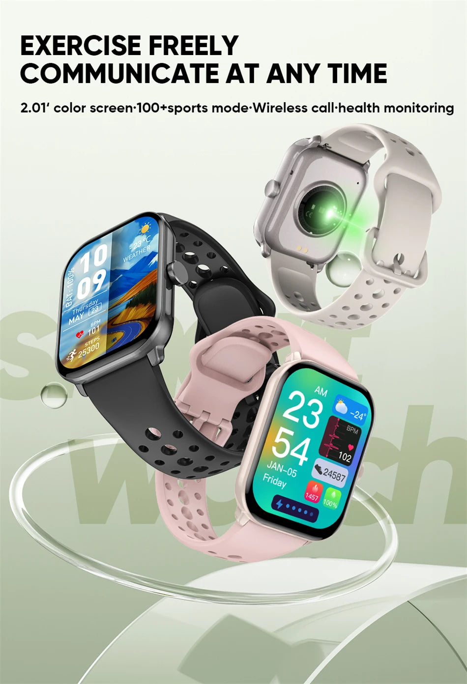 For Xiaomi Watch 5 Wrist Band Global Version Men Women HD AMOLED Screen Heart Rate Bluetooth Call GPS Track Waterproof Sports Smart Watch