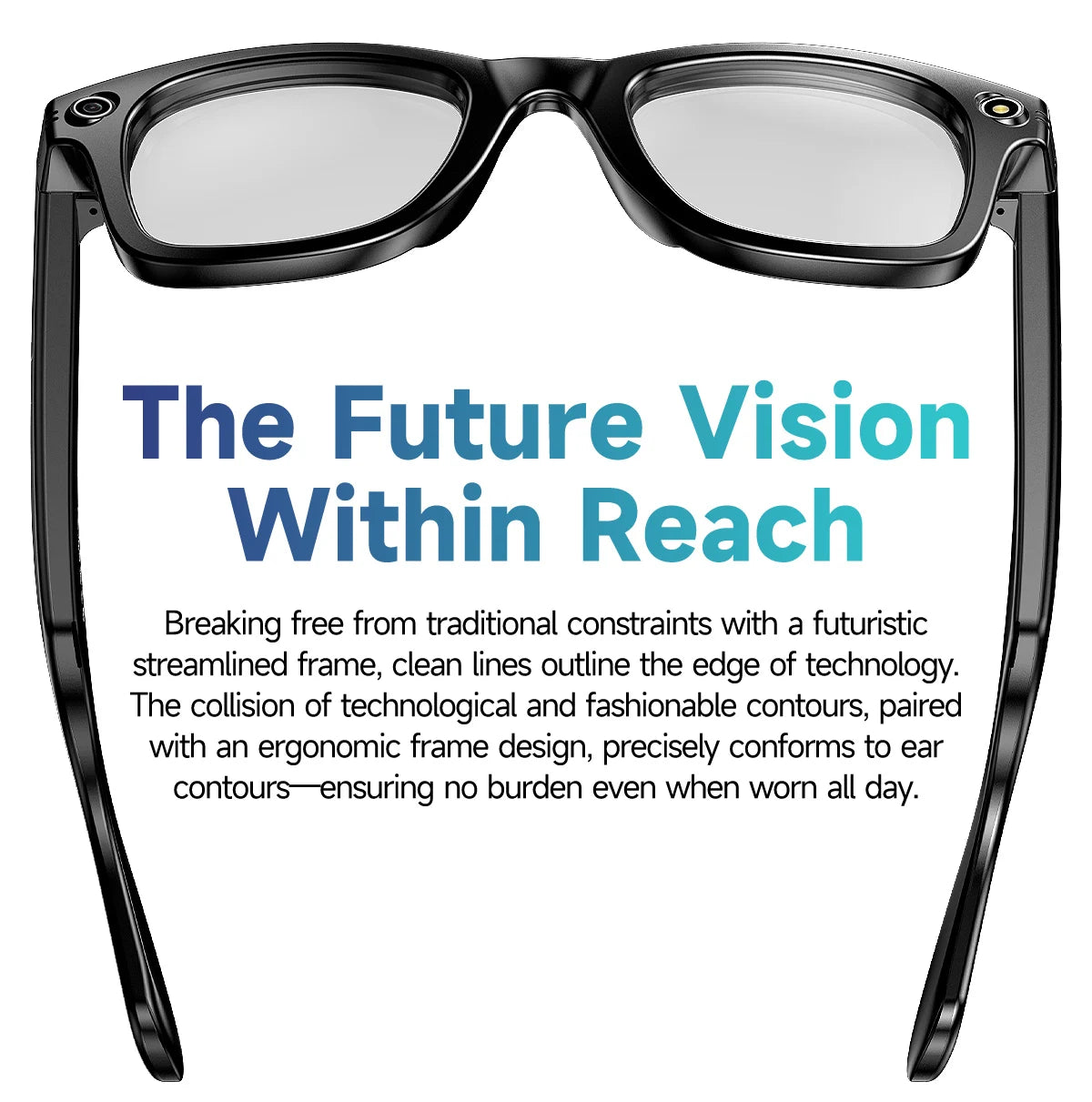 LIGE 800W Pixels Smart Glasses Recording Videos AI Photo Recognition Answer Translation 270mAh IP65 Waterproof Bluetooth Glasses