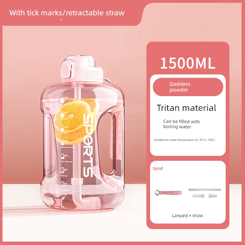 Tritan 5Liter T Barrels Large Large-Capacity Water Cup Sports Water Kettle Outdoor Portable High Temperature Resistant Tea Cup for Boys