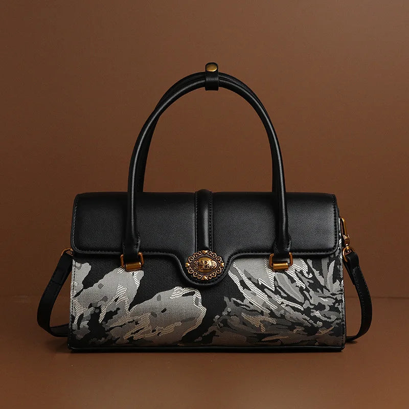Classic Elegant Ladies Hand Bag By Famous Designer Luxury Brand Leather Shoulder Messenger Bag For Gifts