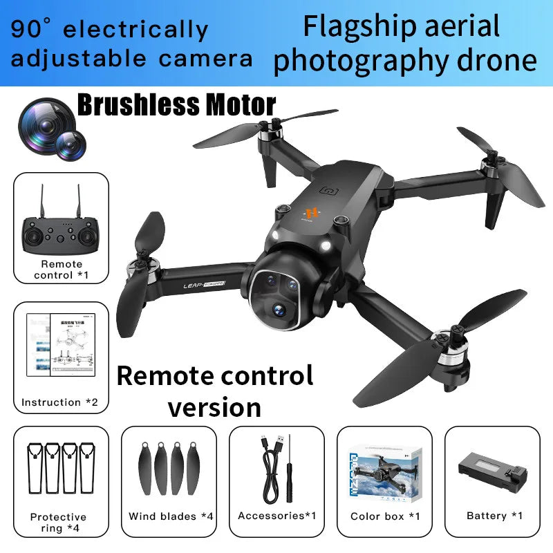 New H21/H20 Drone 8K HD Professional 90° ESC Camera Brushless Motor Optical Flow Hovers Quadcopter Drones