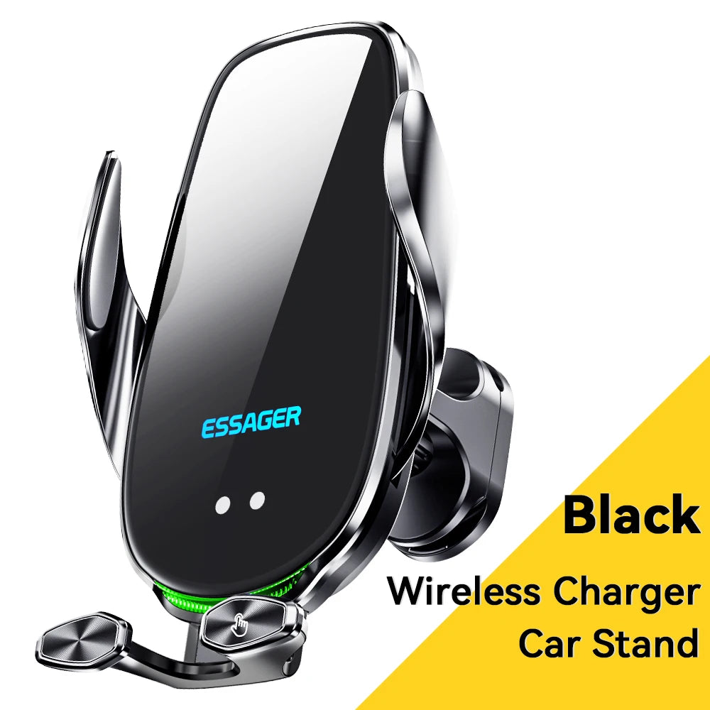 Essager Qi 15W Wireless Charger Car Phone Holder In Car Air Vent Mount For iPhone 14 13 12 X Pro Max Fast Charging