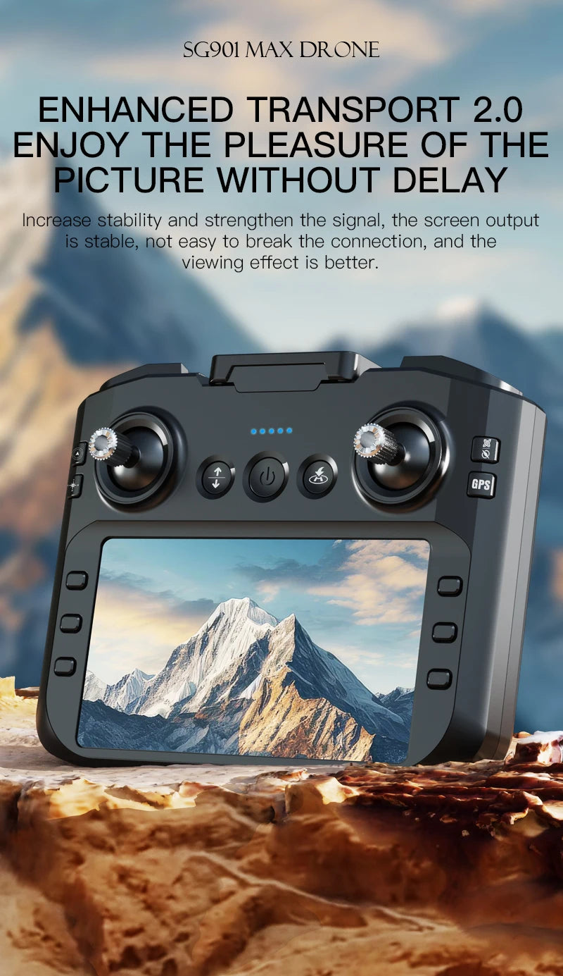 New SG901 MAX GPS Drone Professional 8K Camera Aerial FPV Brush Avoiding Obstacle with Large Screen Remote Control Folding Drone