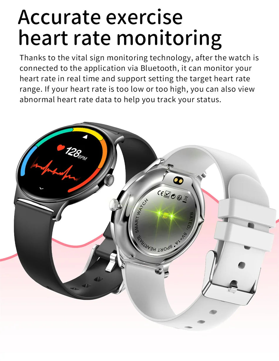 New Ultra Thin Smart Watch Women Screen Always Display Time Sports Bracelet Bluetooth Call Fashion Smartwatch