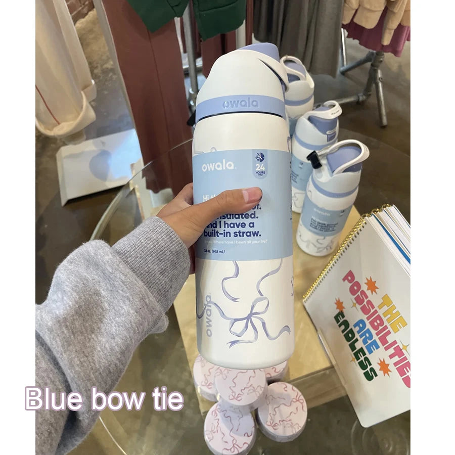 NEW Original Owala Insulated Stainless Steel Water Bottle with Straw, BPA-Free Sports Water Bottle