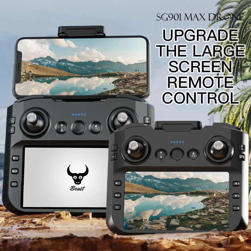 New SG901 MAX GPS Drone Professional 8K Camera Aerial FPV Brush Avoiding Obstacle with Large Screen Remote Control Folding Drone