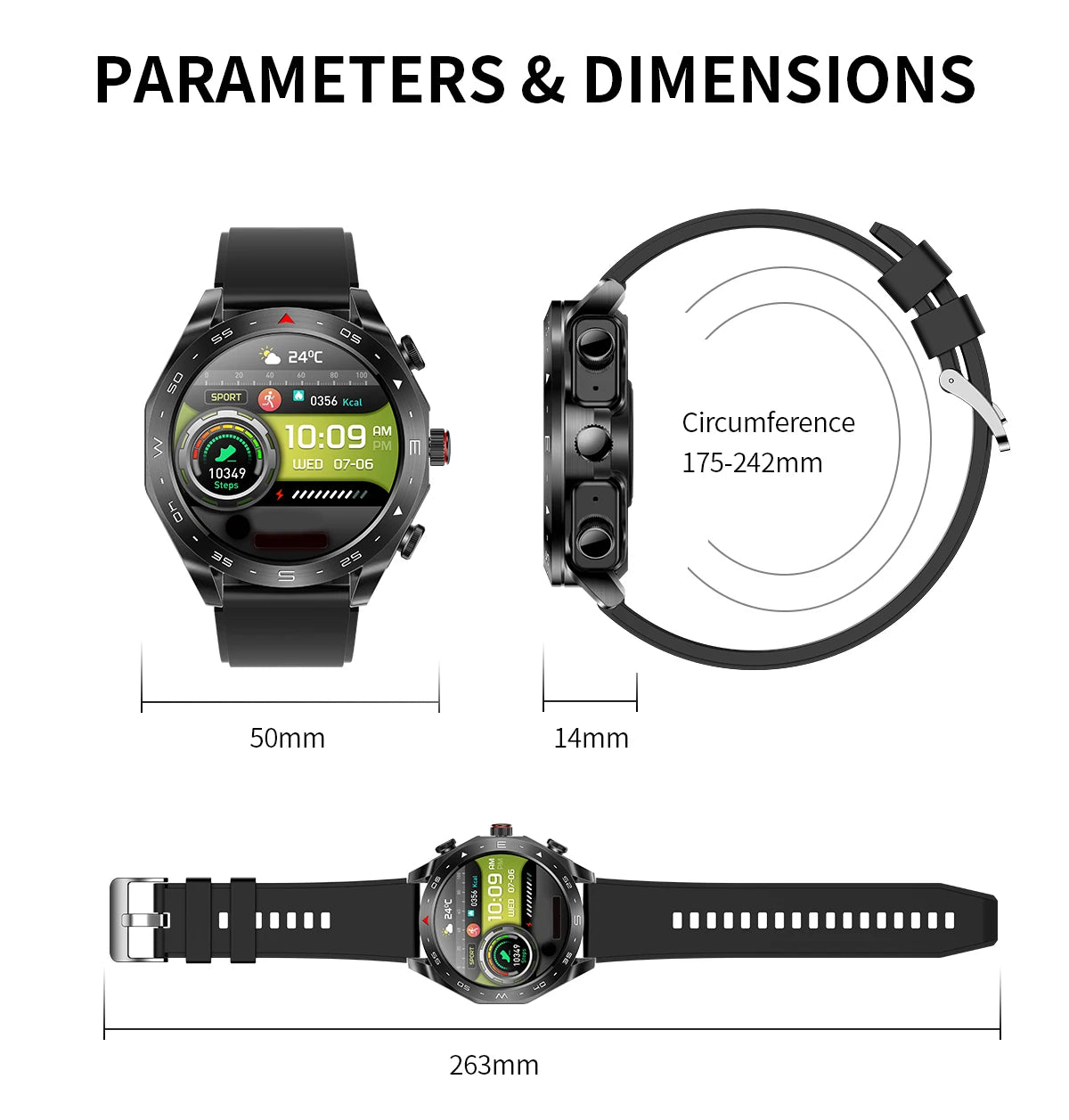 2024 TWS 2-in-1 Bluetooth Earphones Smart Watch Bluetooth Call GPS Motion Trajectory HIFI 9D Sound Quality Smartwatch