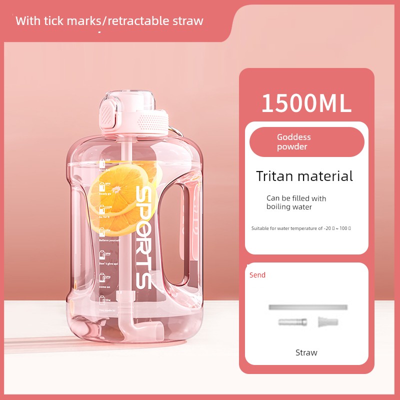 Tritan 5Liter T Barrels Large Large-Capacity Water Cup Sports Water Kettle Outdoor Portable High Temperature Resistant Tea Cup for Boys