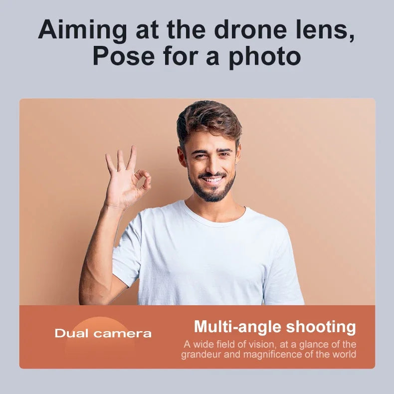 VIVO D18 Drone 8K Aerial HD Dual Camera Photography Intelligent Obstacle Avoidance Brushless Power 5G WIFI GPS Return VR Drone