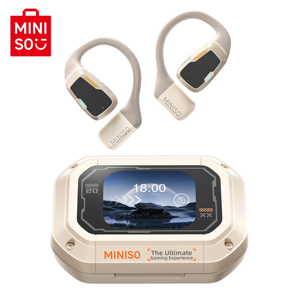 MINISO M98 True Wireless Open Ear Earbuds Bluetooth 5.4ears,13mm Dynamic Driver OWS Ears heads Gaming Headset Super Long Endure