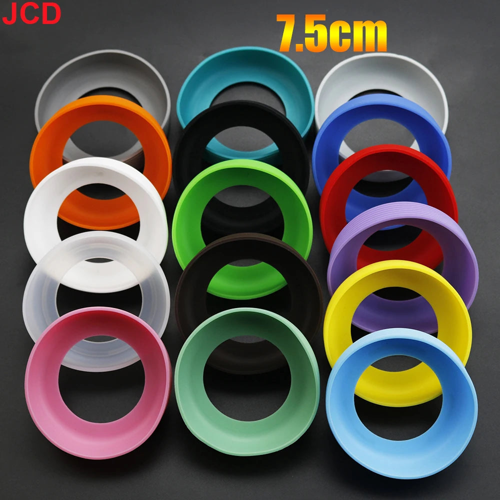 JCD 7.5cm Threaded Silicone Cup Bottom Cover Wear Resistant Sleeve Sheath Anti Slip Water Bottle Anti Slip Case Protective