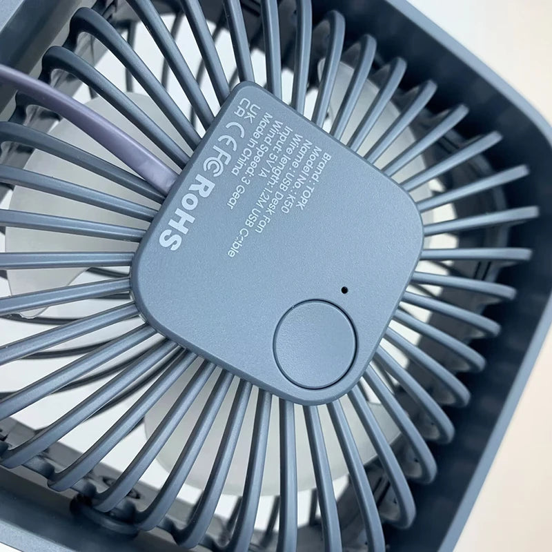 Mini Desktop Fan Battery-Free Quiet USB Powered Office Desk Fan Small Portable Plastic Electric Fan for Home And Office Use
