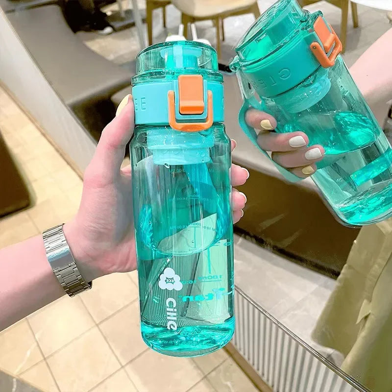 2024 550ml Tritan Sport Bottle Travel Water Bottles BPA FREE Tritan Drink Bottle Cup for Girl Boy School Outdoor Plastic Bottles