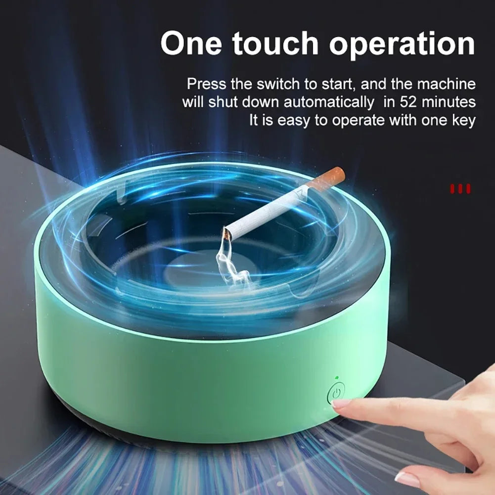 Portable Smokeless Ashtray Air Purifier Multi Filtration Removes Smoke Odor for Home Office Car Passive Smoking Protection