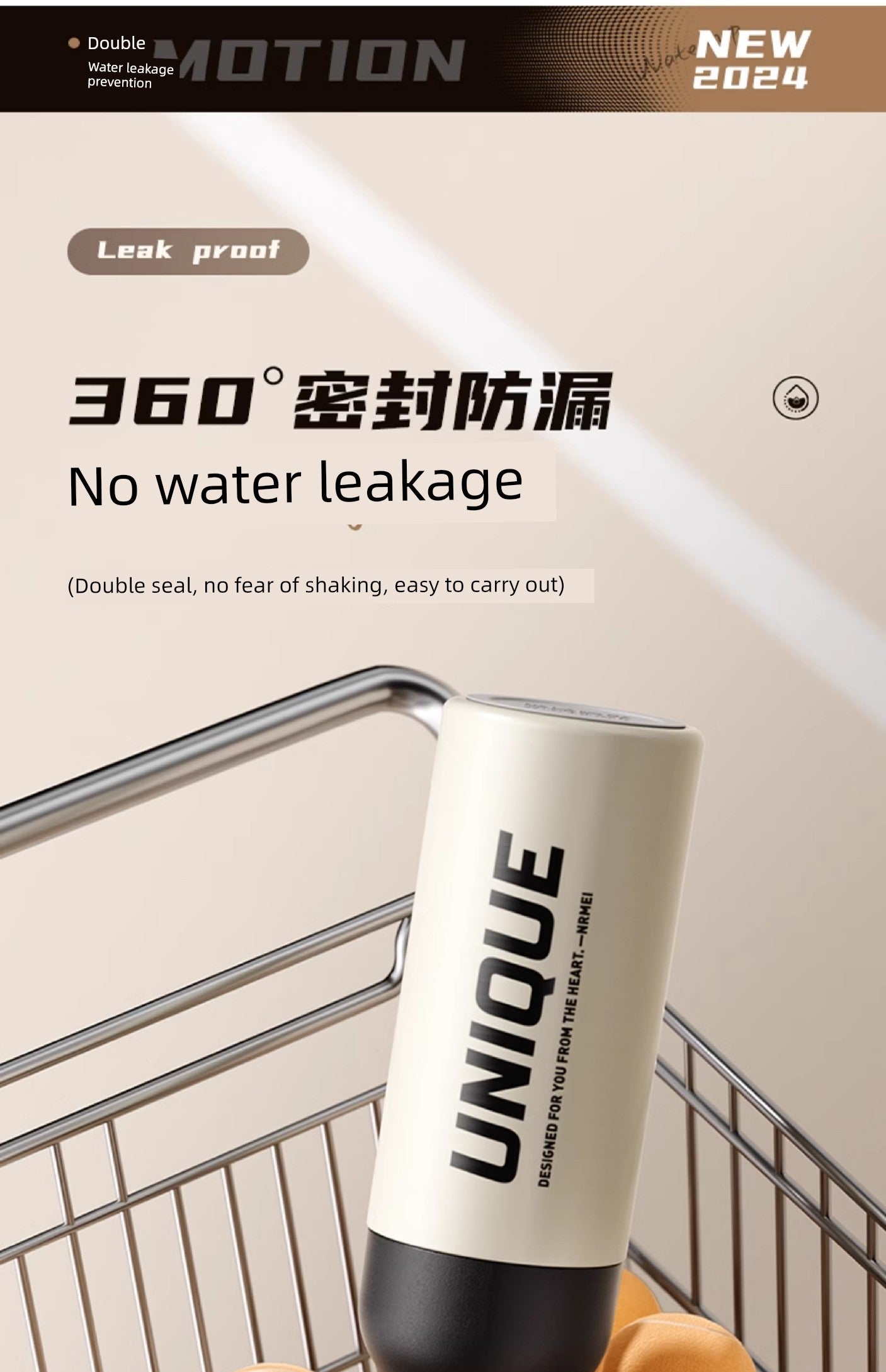 Vacuum Cup 2024 New Arrival Tea Water Separation Good-looking Tea Cup Men's Outdoor Tea Portable Quickly Open Stainless Steel Water Cup