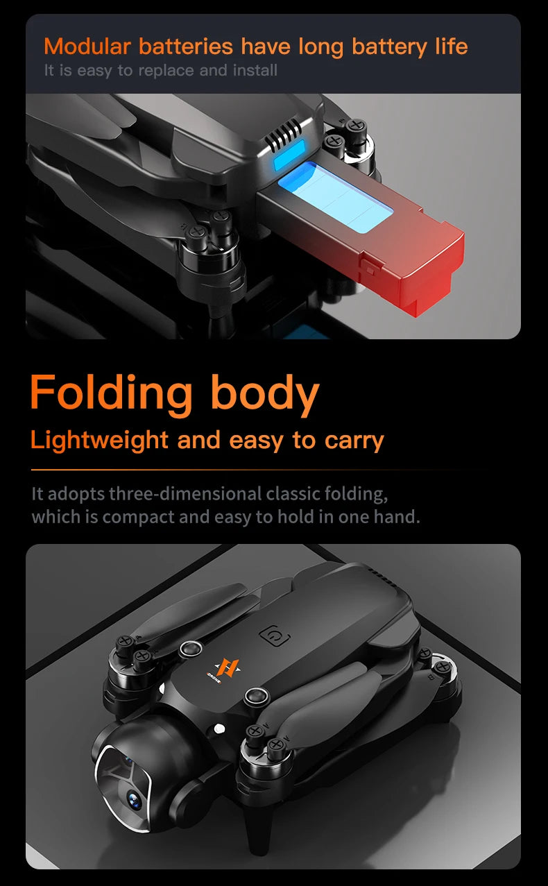 New H21/H20 Drone 8K HD Professional 90° ESC Camera Brushless Motor Optical Flow Hovers Quadcopter Drones