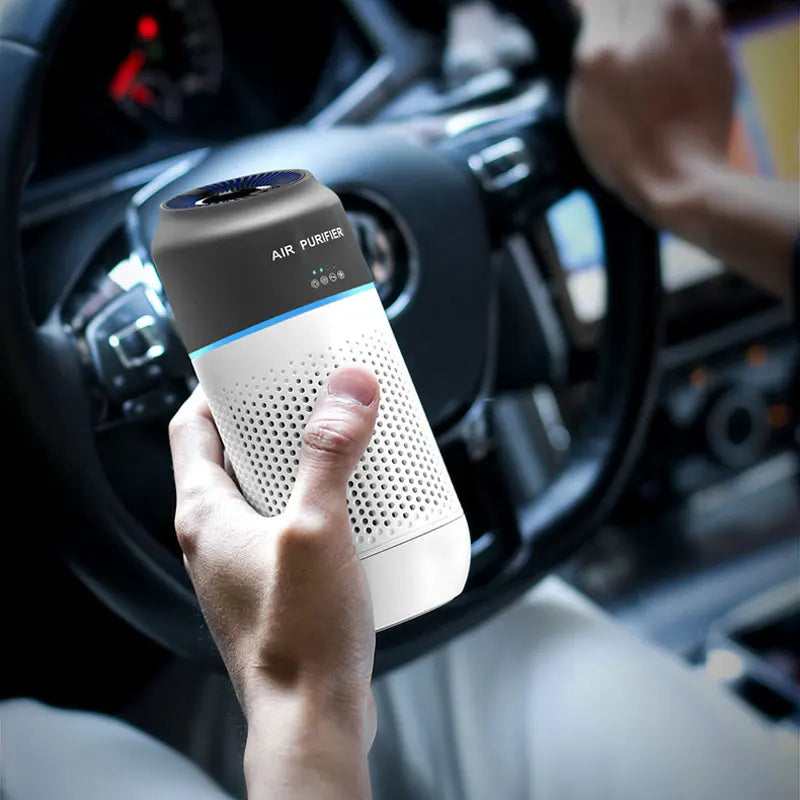 Car Air Purifier HEPA Filter Portable Intelligent Gesture Sensing Mini Air Purifier Automotive Supplies PM2.5 Smell Odor Removal