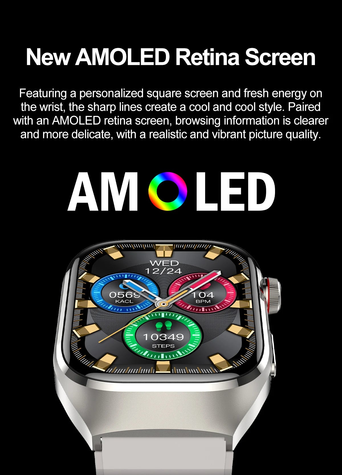2025 New Three Highs Blood Pressure Smartwatch ECG Uric Acid Heart Rate Clock Body Analysis Health Monitoring Watches