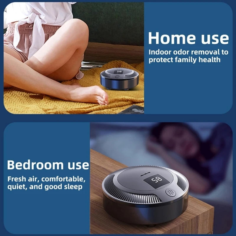 T5 Small Air Purification Device Fashion Air Purifier Air Freshening Device Portable Air Cleaner ABS Texture Air Freshener