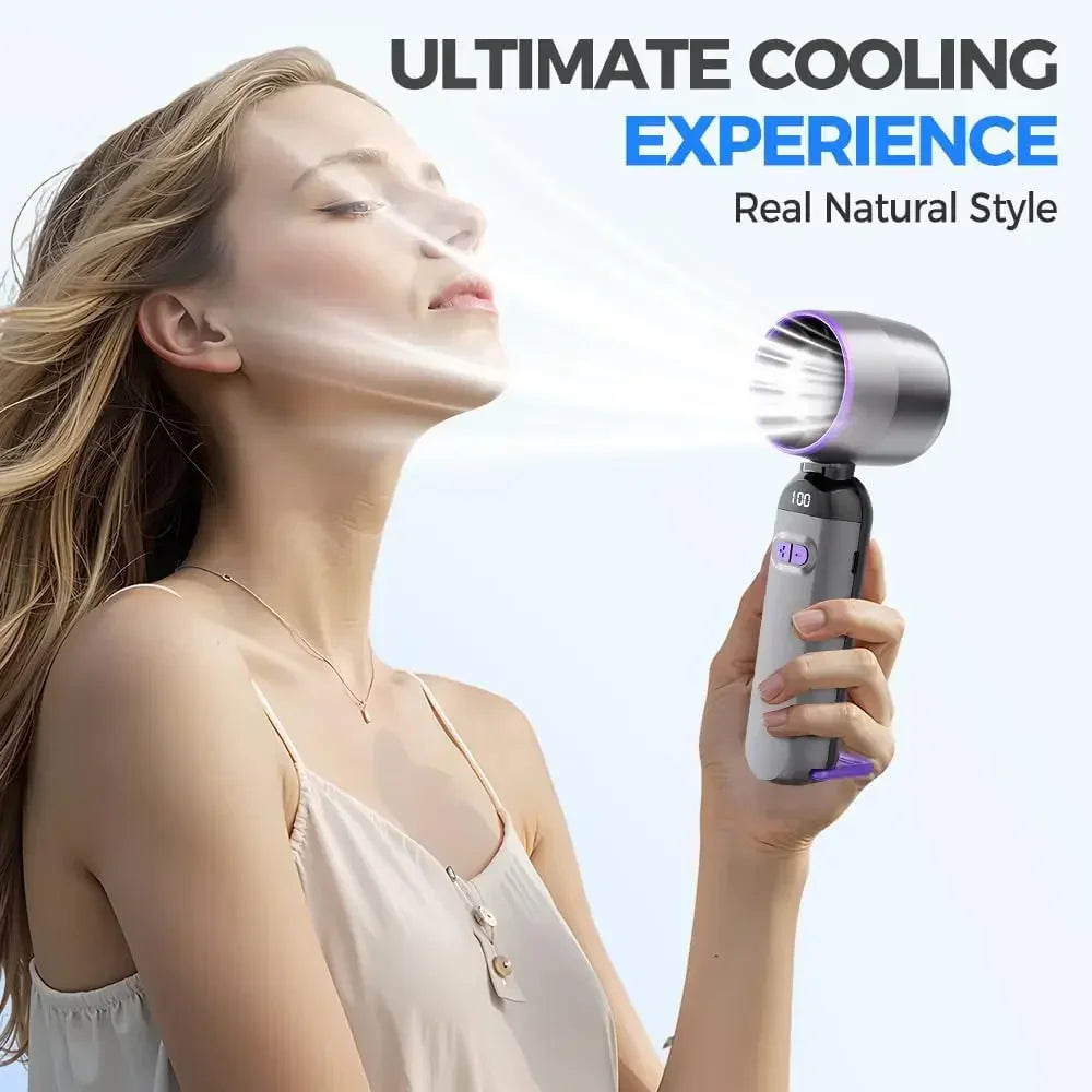 Portable Fan Handheld Fans with Speed Summer Mini Portable Hand Fans Women Men Personal Fan for Travel Vacation Camping Etc.