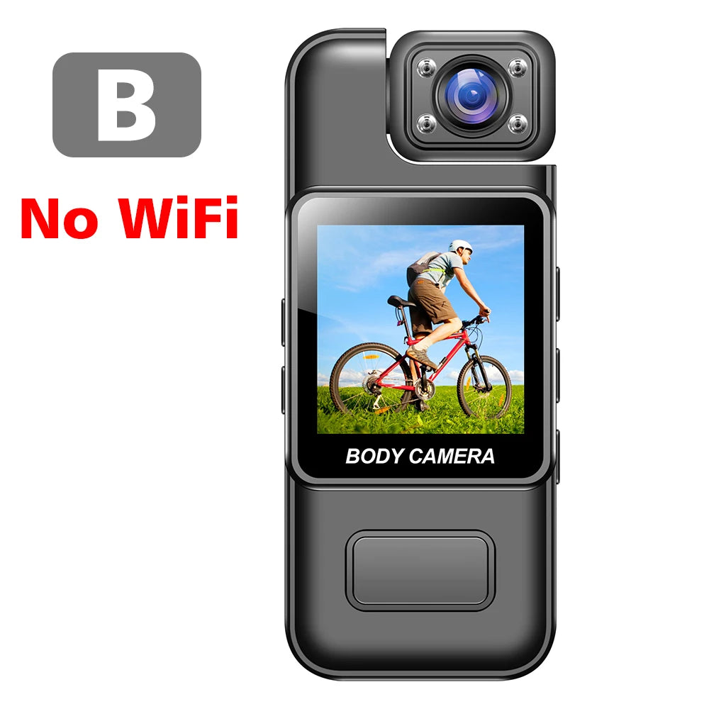 4K WiFi Ultra HD Mini Camera Portable Police Camera Infrared Night Vision Function Suitable for Police Use, Outdoor Cycling, etc