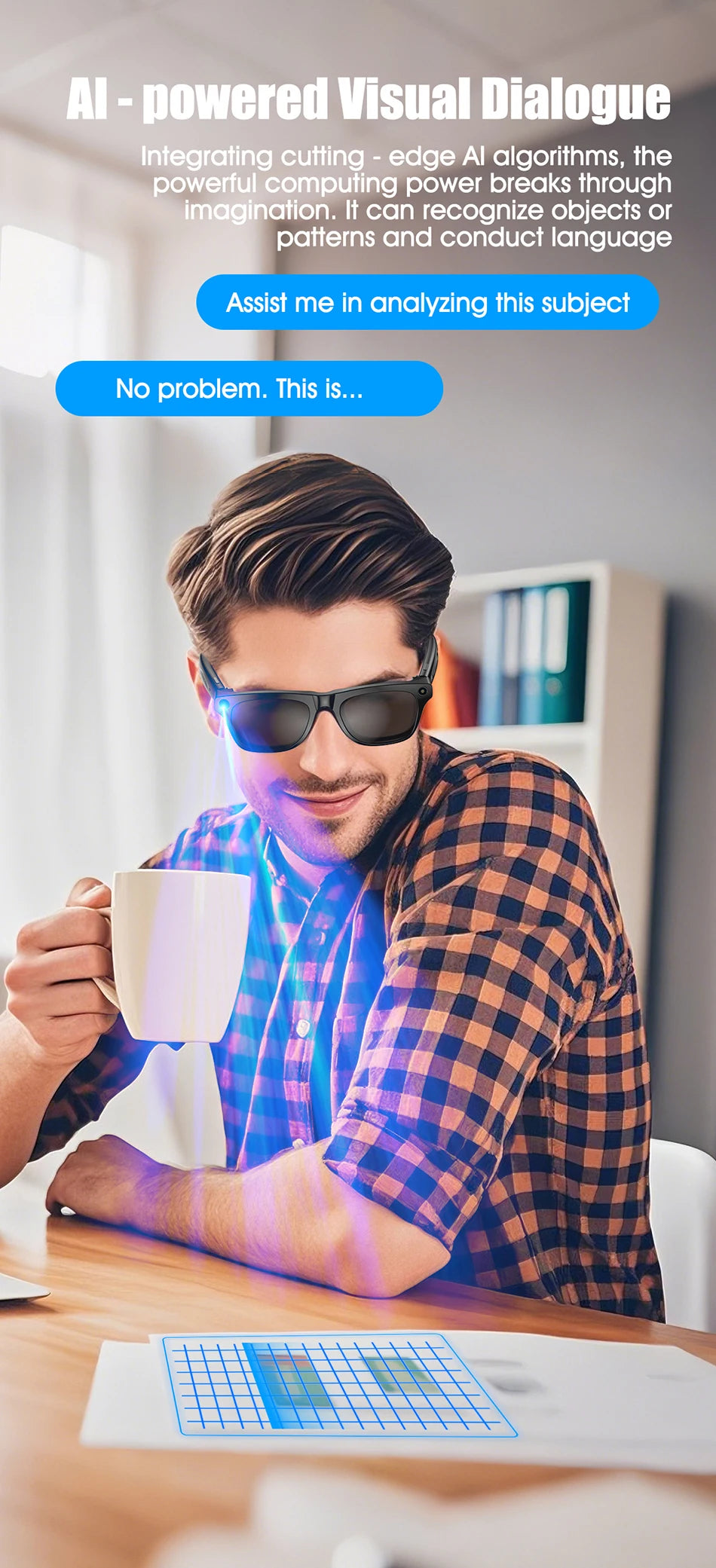 2025 Classic AI Smart Glasses 100MP Camera Waterproof Bluetooth Call Playing Music Sports Glasses Identify Pictures Use ChatGPT