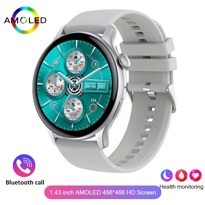 2024 True AMOLED Smart Watch Ladies Screen always Show Time 466*466 HD Health Tracker Voice Calling Smartwatch Women For Xiaomi