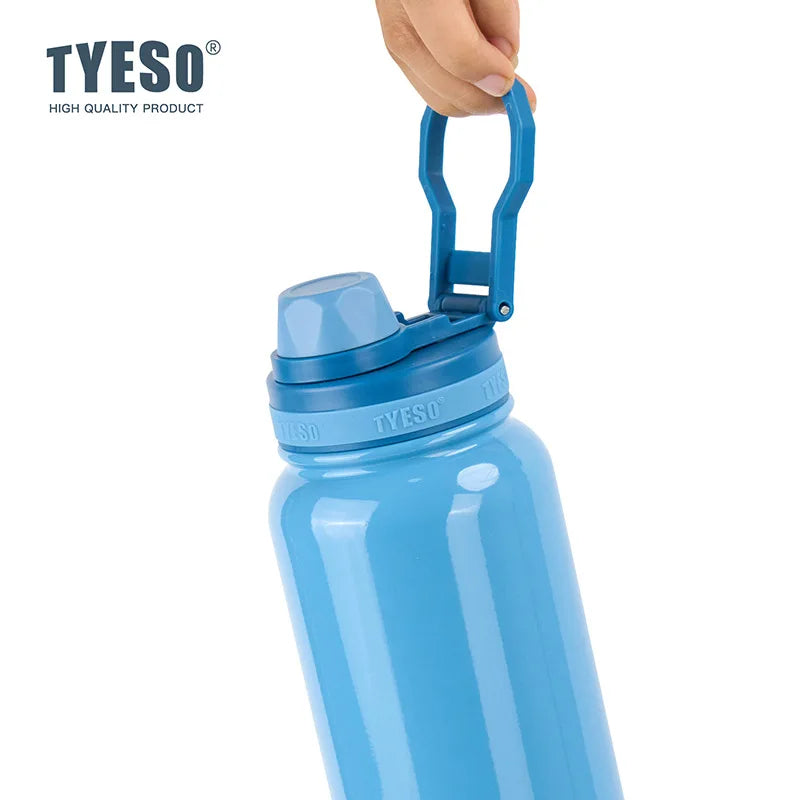 Tyeso Thermos Bottle Car Insulated Flask Water Tumbler for Outdoor Sports Travel Vacuum Flasks Stainless Steel Thermal Cup