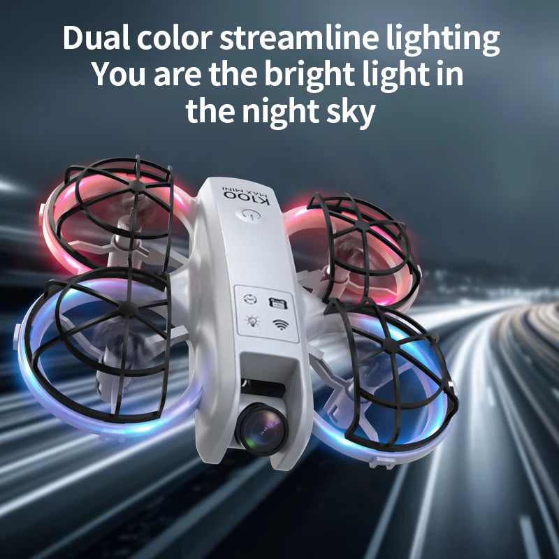 New K100 MAX Drone 8K 5KM Optical Flow Professional HD Dual Camera Obstacle Avoidance Aerial Photography Quadcopter Toys Gifts