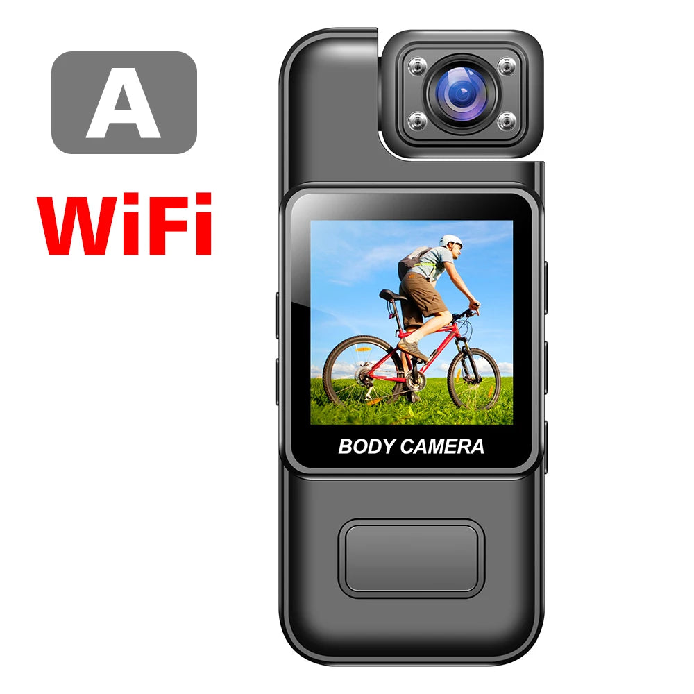 4K WiFi Ultra HD Mini Camera Portable Police Camera Infrared Night Vision Function Suitable for Police Use, Outdoor Cycling, etc