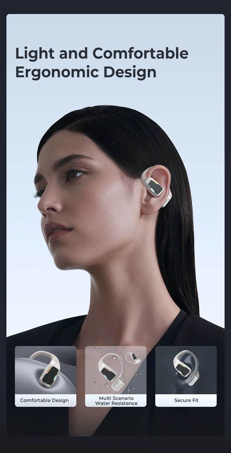 MINISO M98 True Wireless Open Ear Earbuds Bluetooth 5.4ears,13mm Dynamic Driver OWS Ears heads Gaming Headset Super Long Endure