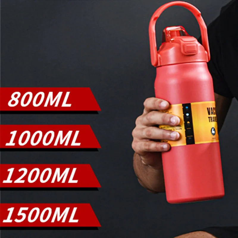 1500ML Stainless Steel Thermo Bottle Portable Thermos Large Capacity