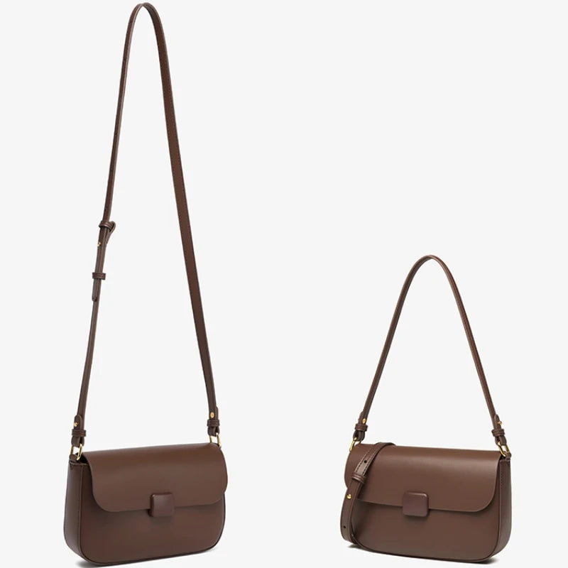 Luxury handbags female crossbody bags Tofu small square shoulder bag, Women bags new fashion 2025 genuine cowhide leather satchel