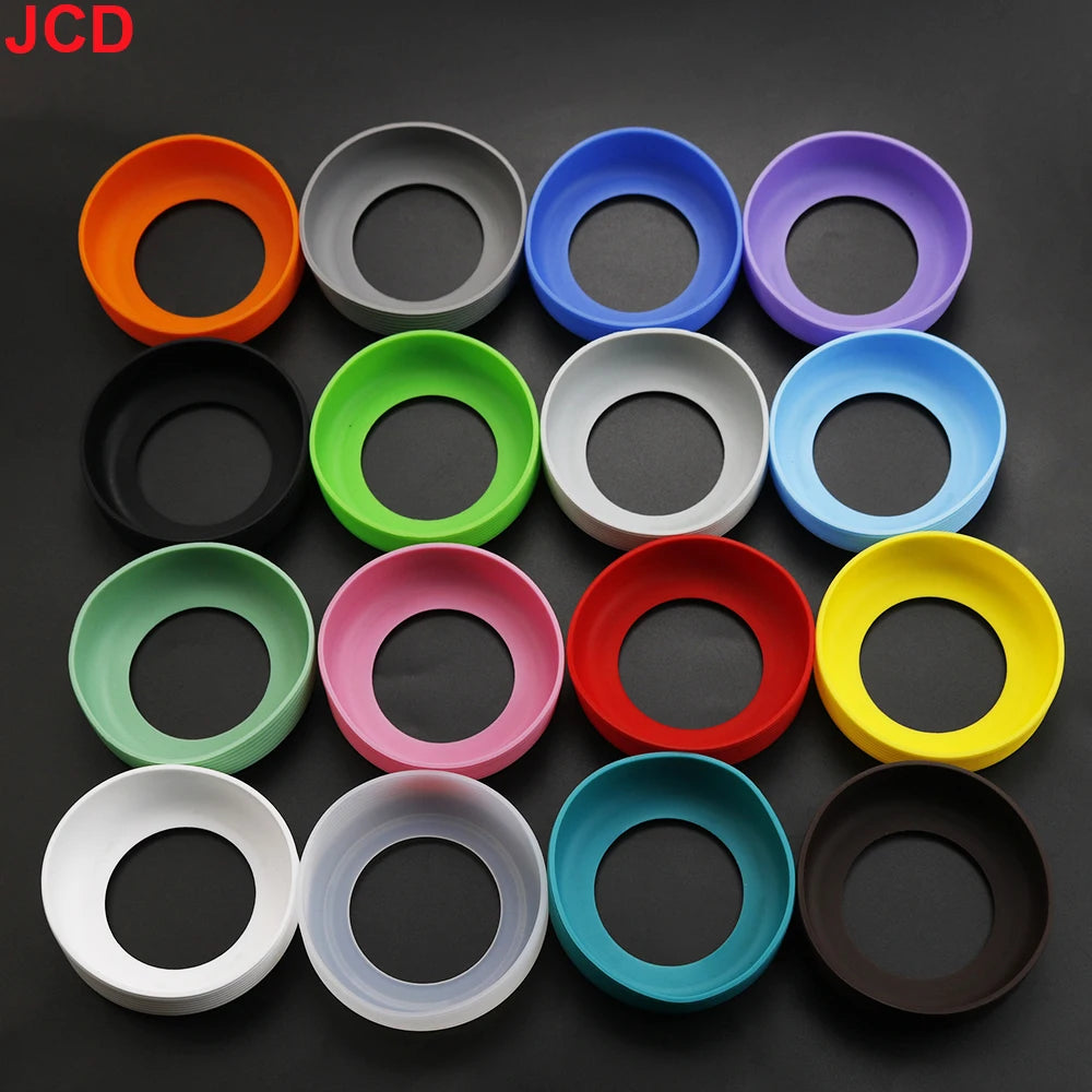 JCD 7.5cm Threaded Silicone Cup Bottom Cover Wear Resistant Sleeve Sheath Anti Slip Water Bottle Anti Slip Case Protective
