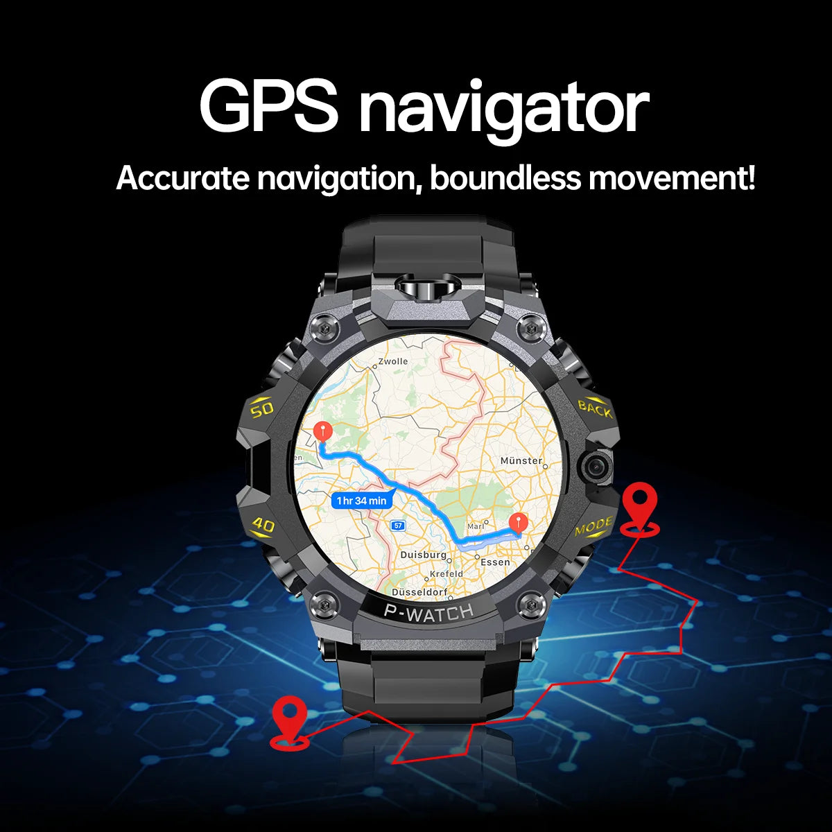 Q668 Smart Watch Android 4G LTE Smartwatch Men IP68 waterproof 800W Dual Camera Amoled GPS WIFI Multi sport mode Download Apps