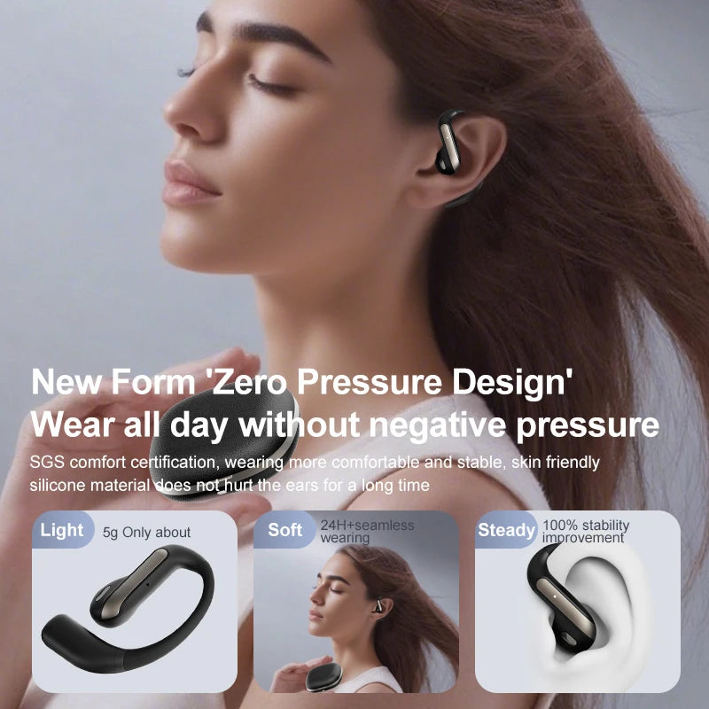 Xiaomi Smart AI Translation Headset Stereo Sound Semi-in-ear Air Conduction True Wireless Sports Long-lasting Bluetooth Headset