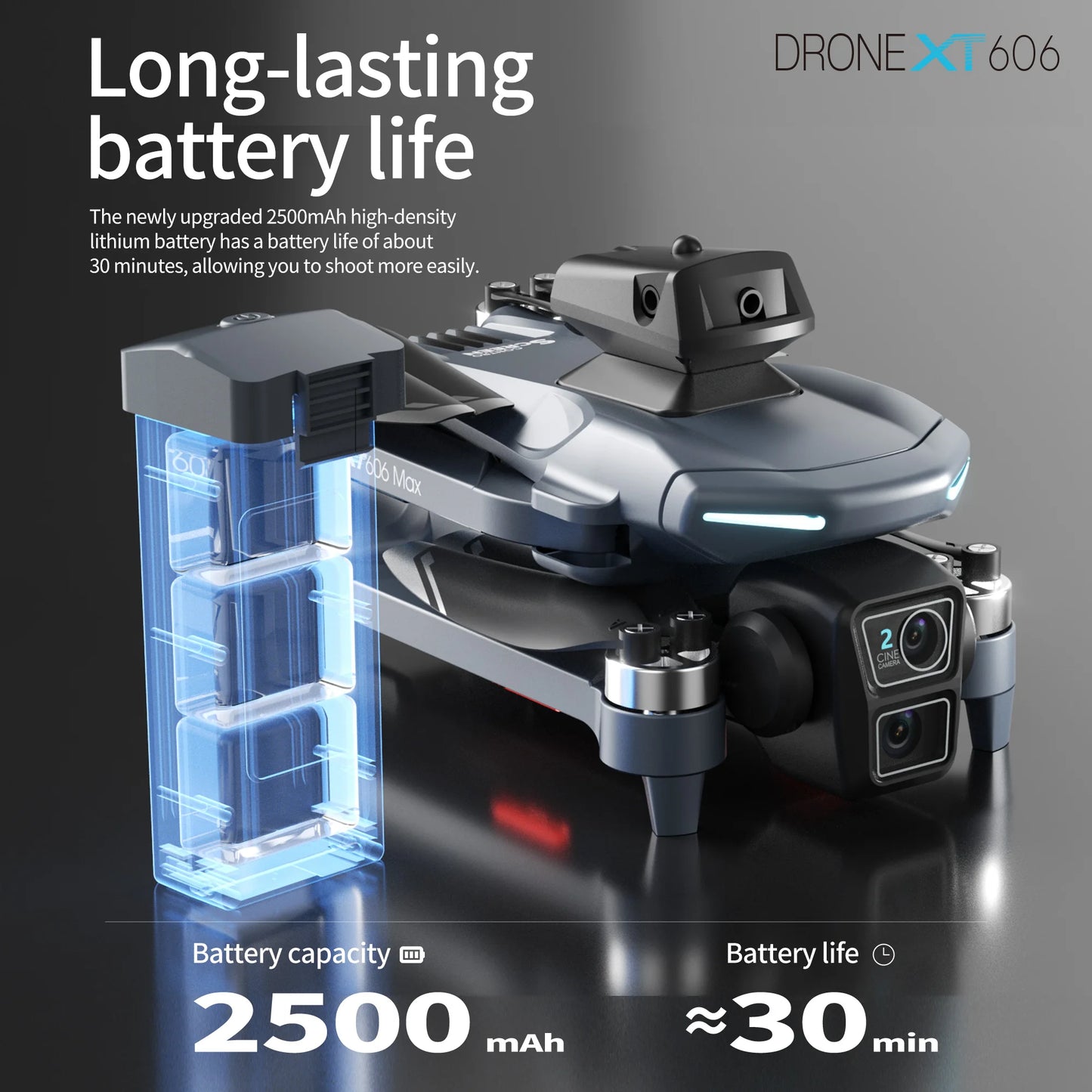 XIAOMI NEW XT606 GPS Drone 8K HD Professional dual camera 5G WIFI FPV Obstacle Avoidance Brushless RC Quadcopter Drone toy MIJIA