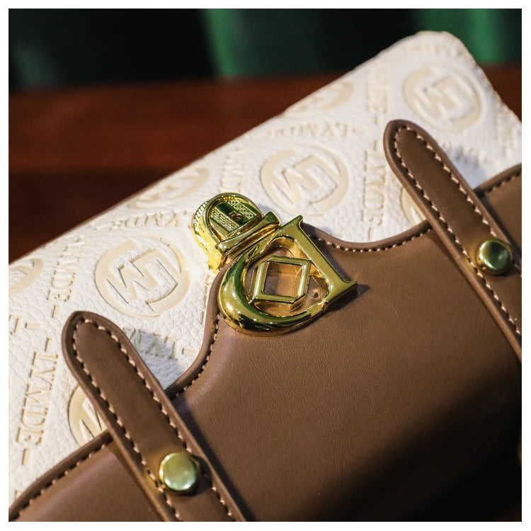 Designer Inspired Messenger Bag for Ladies, Waterproof Leather Shoulder Bag, Spacious Handbag Trendy and Functional
