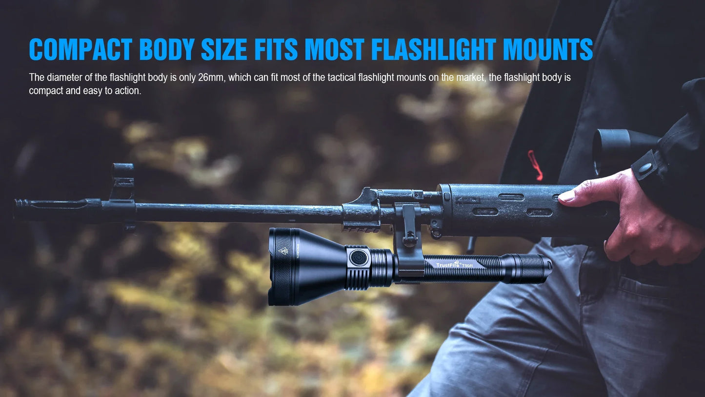 Ultra Tactical LED Flashlight LMNS SBT-90 4800LM High Power Rechargeable Military Torch Light for Hunting Self-Defense Camping