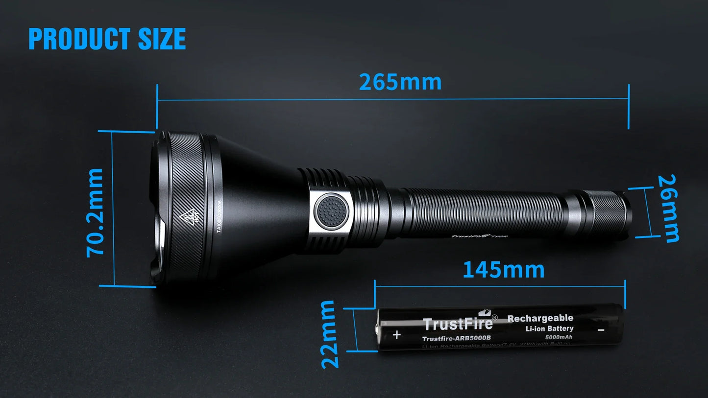 Ultra Tactical LED Flashlight LMNS SBT-90 4800LM High Power Rechargeable Military Torch Light for Hunting Self-Defense Camping