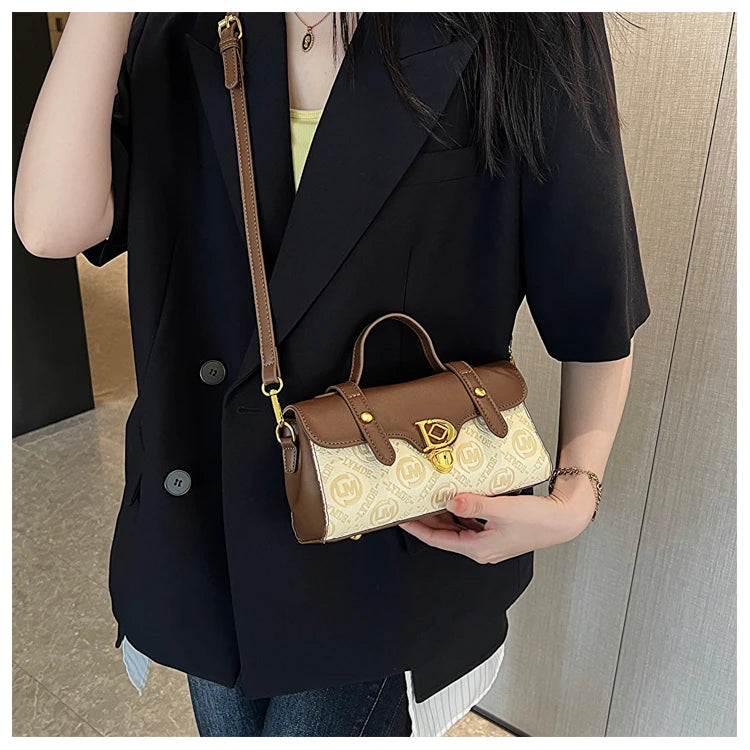 Designer Inspired Messenger Bag for Ladies, Waterproof Leather Shoulder Bag, Spacious Handbag Trendy and Functional