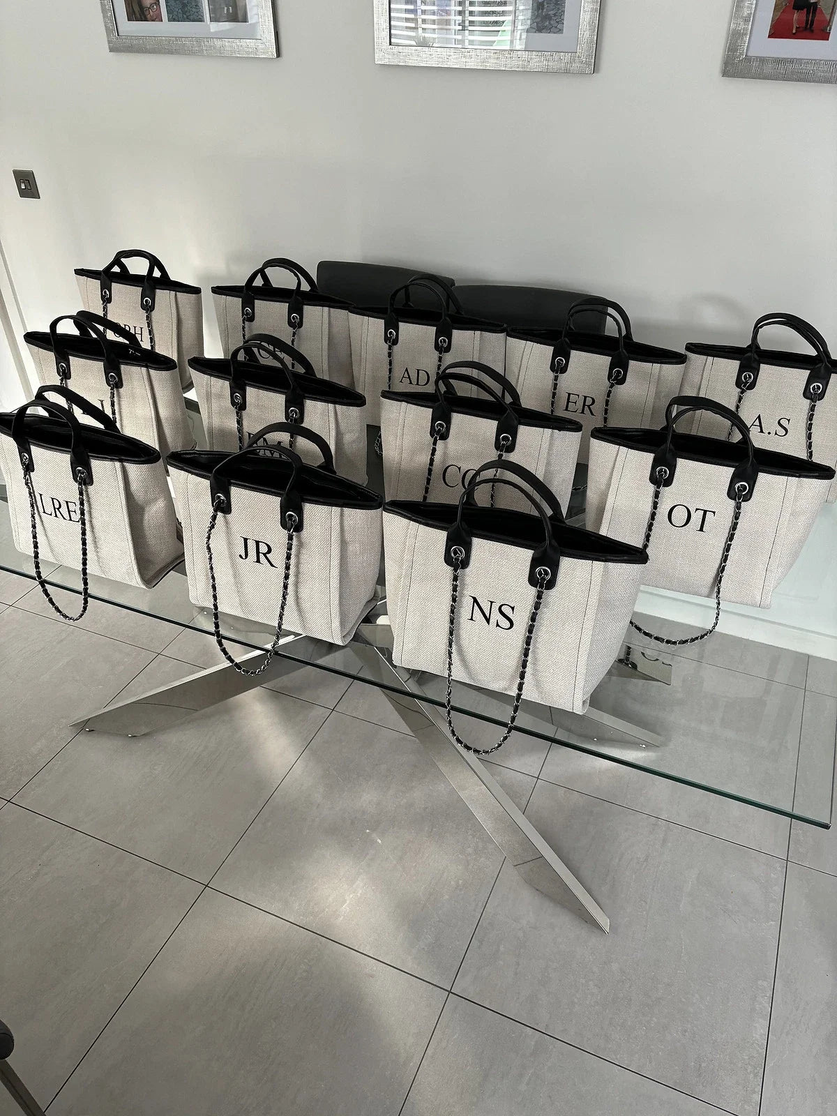 Customized Gift Women's Stylish Backpack 2025 Tote Bag Women Shoulder Bag Mini Bag Holiday Canvas Bride Gifts Travel Essentials