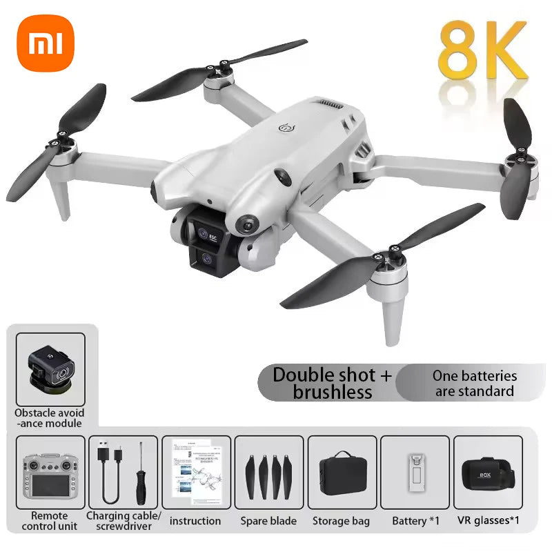 Xiaomi S101 Drone 8K HD Professinal Dual Camera 5G WiFi 120° Wide-angle ESC UAV With screen Obstacle Avoidance Quadcopter 20000M