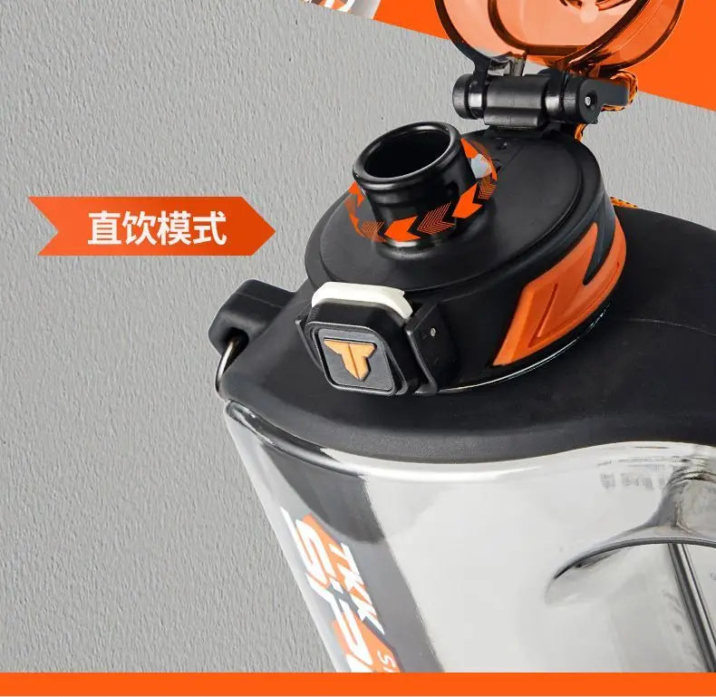 Big Capacity Sports Bottle New Tritan Water Kettle Drink Bottles Outdoor Fitness Space Cup GYM Kettle BPA FREE 1L/1.6L/2L