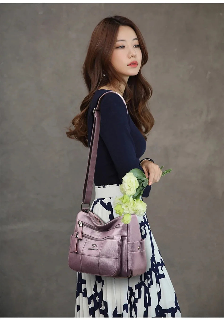 Genuine Brand PU Leather Sac Luxury Handbags Women Bags Designer Shoulder Crossbody Hand Bags for Women Purses and Handbags